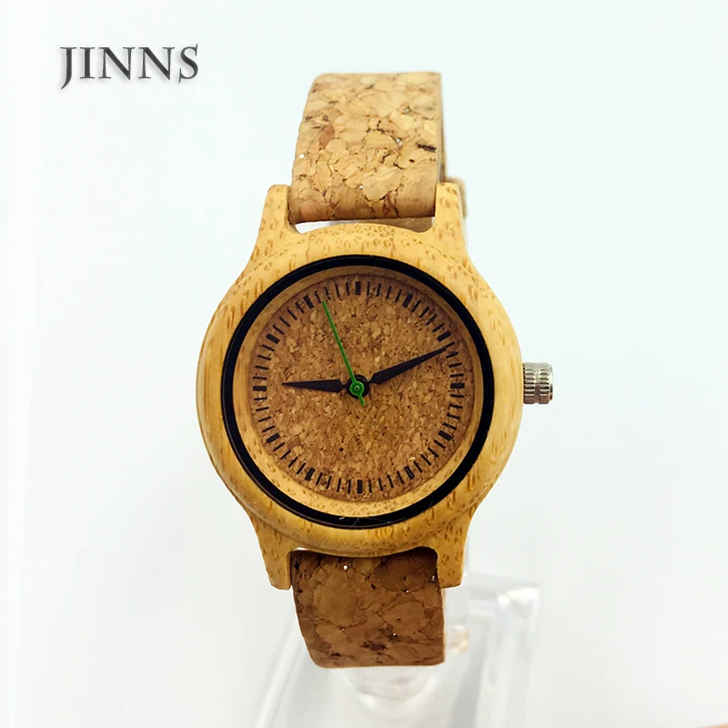 

Honourable wooden watches for couples cork leather watch strap, Natural wood color