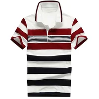 

OEM Short Sleeve Vasual Stripe Mens Polo Shirt