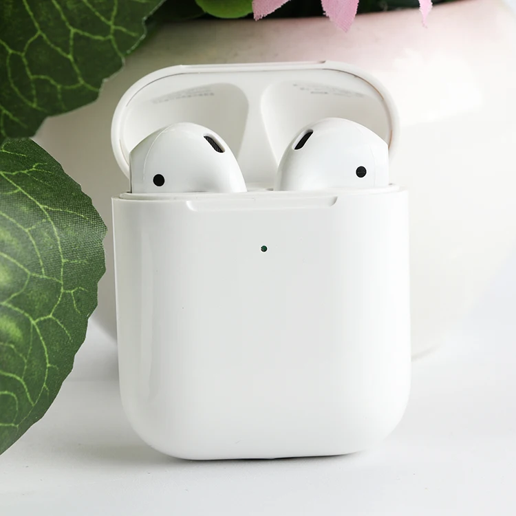 

1:1 Pods 2 Size Original Pop-up Airperx2 Wireless Headphones Super Bass Stereo Mini Earbud Headset with Wireless Charging, White