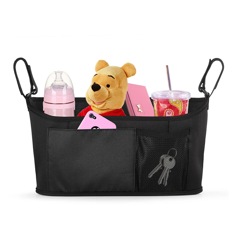 

Baby Stroller 3 in 1 Organizer universal newborn baby carriage bag trolley storage accessories stroller organizer Baby Bags, Black or customized