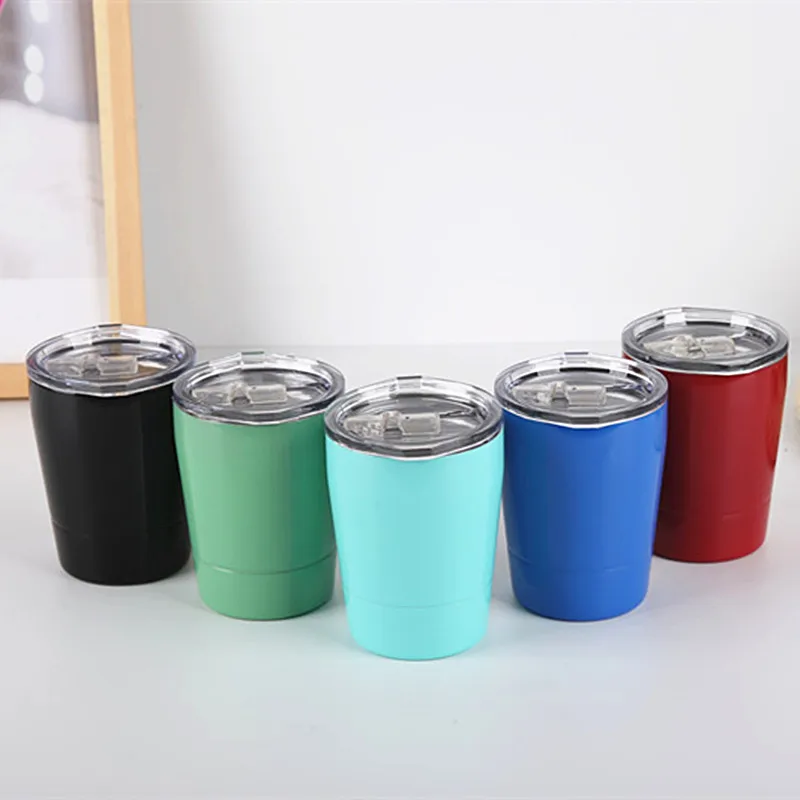 

watersy 2019 hot selling 8oz double wall kids tumbler cup, 18/8 stainless steel kids milk cup with lid and straw, Customers' requirement