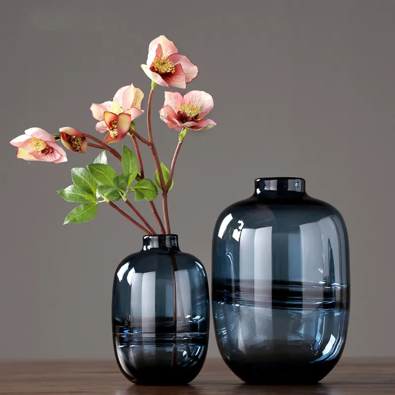 

Tall Trumpet Large Living Room Flower Modern Glass Vase, Customized