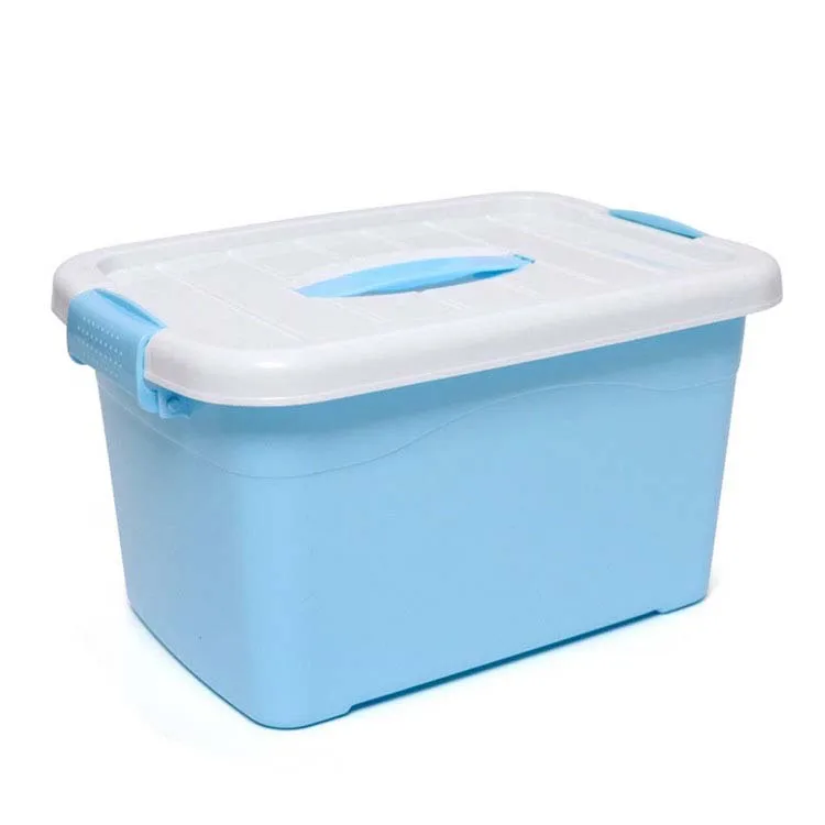

heavy duty round ken clear plastic candy big pp food container 90 liters, Blue