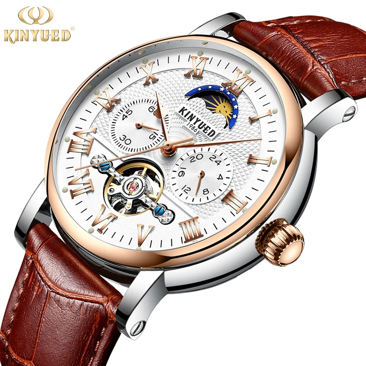 

KINYUED Promotional Automatic Watch Movement Tourbillon Watch Mechanical Automatic Mechanical Wristwatch