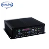 New aluminium case computer Intel celeron 3865u dual core 2 lan industrial mini pc with serial parallel port