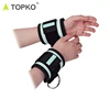 TOPKO wholesale high quality custom logo gym fitness strength training adjustable ankle wrist strap