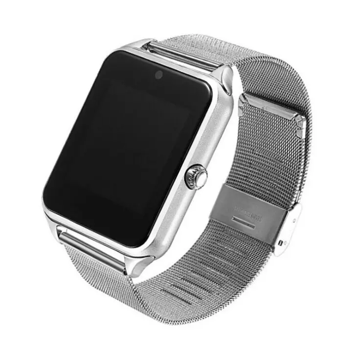 

High Quality Waterproof Sport Smart Watch Stainless Steel Band Touch Screen Man Women Mobile Watch Phones, Gold;silver;black