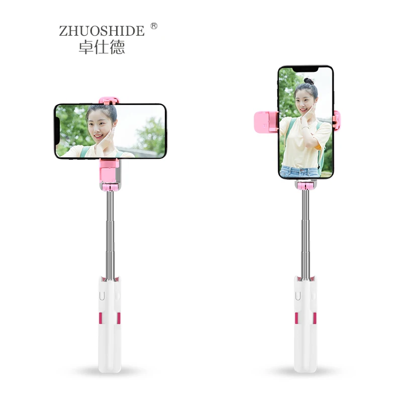 Tripod with Portable Folding mobile phone selfie stick with LED light,selfie stick with Bluetooth remote control or wire-control