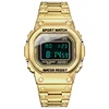 Unisex Sanda factory S390 LCD display waterproof stainless steel digital watch