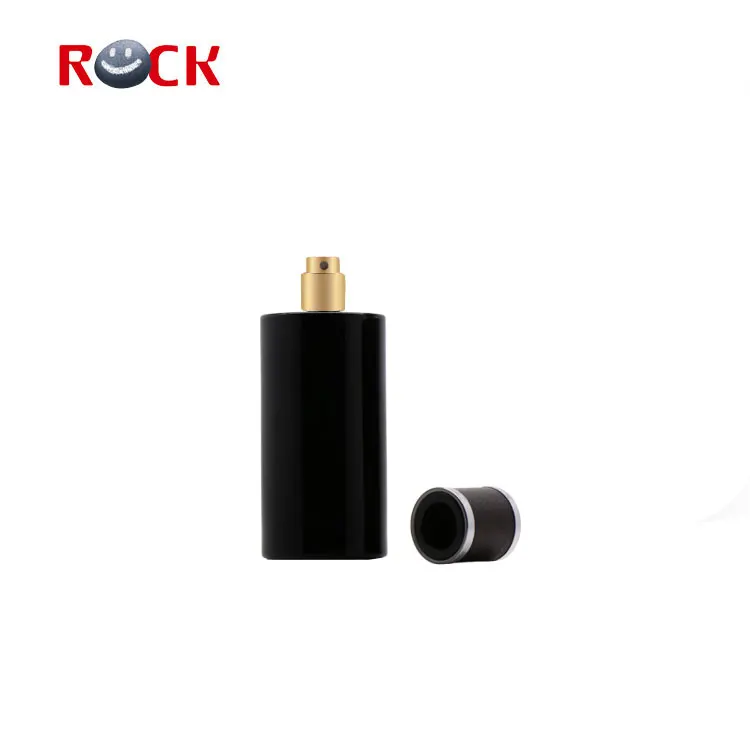 
New design glass refillable 15ml 50ml 100ml perfume bottle black 