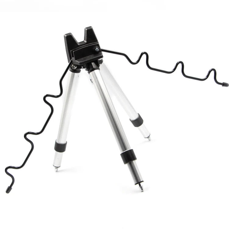 

50cm Two-sections Adjustable aluminium carp fishing rest, Tripod bracket, rod holder, Silver