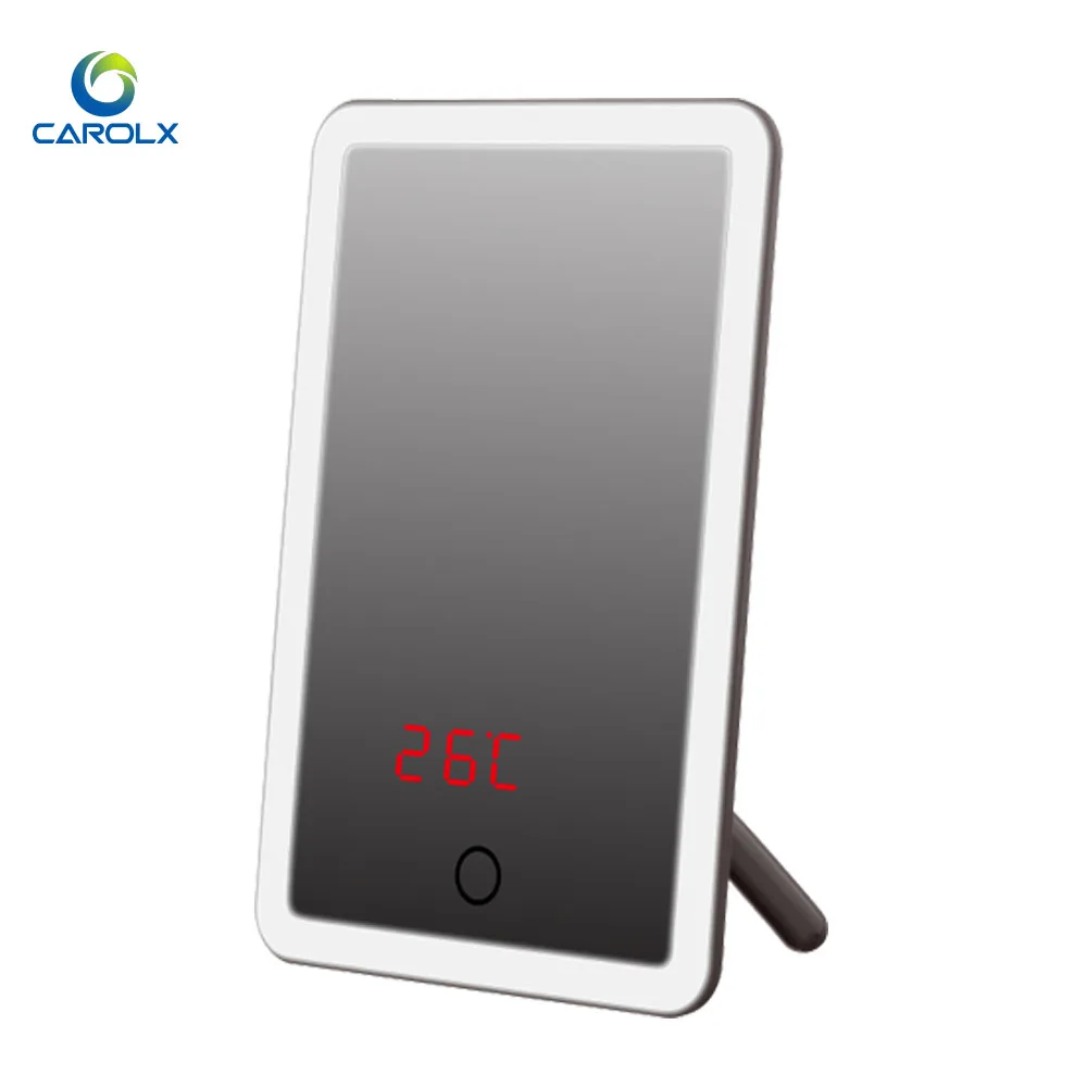 

New products Smart Touch Screen LED Makeup Mirror with Light , Square Vanity Mirror, White