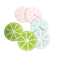 

Fruit Lemon silicone glass marker Silicone Wine Glass Drink Charms