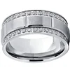 Mens Tungsten Carbide Ring Outside Matte Brushed Inner Plated Free Personalized
