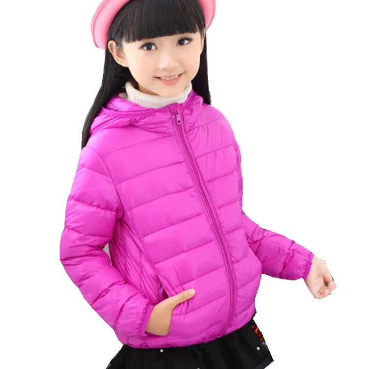 

Wholesale Kids Little Girl Winter Down Jacket Clothes for Children, At customer's request