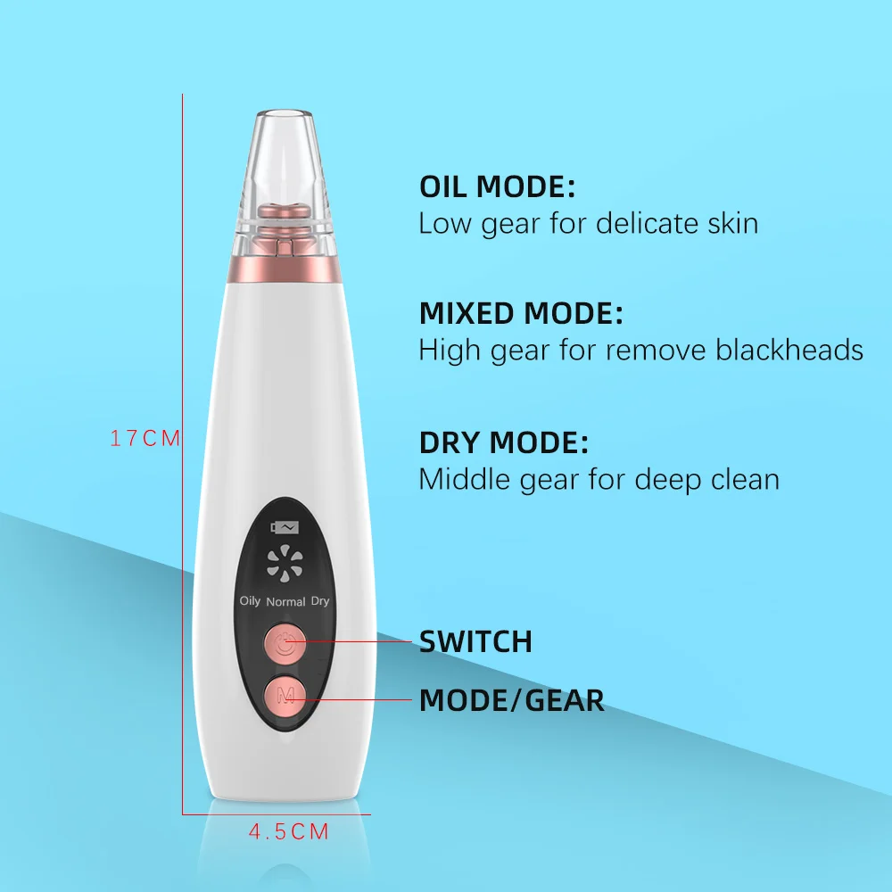 
2019 best selling skin care products face blackhead acne remover electric facial vacuum pore cleaner 