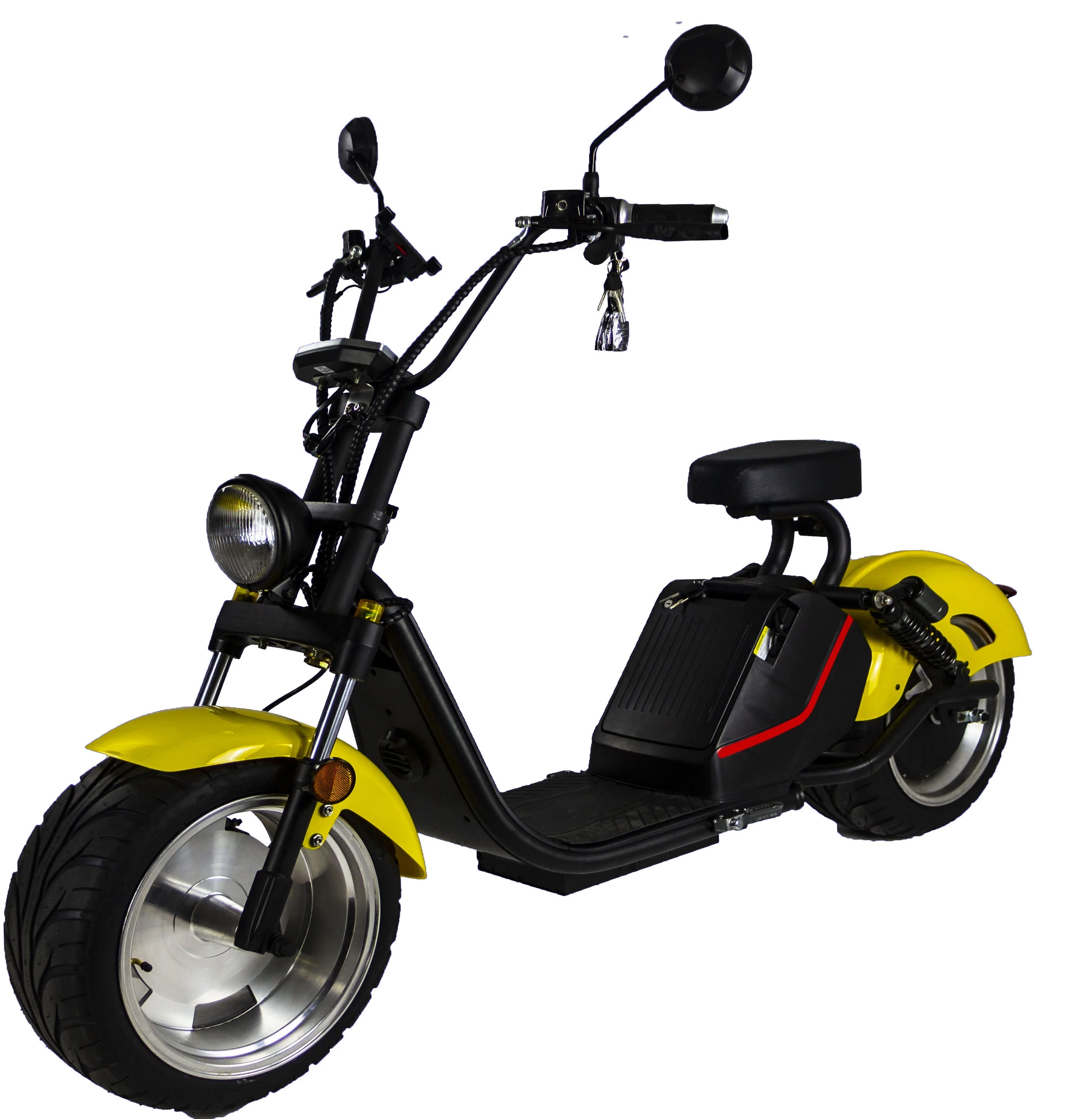 

Holland Warehouse Stock 1500w or 3000w Electric Scooter Fat Tire Adult Seev EEC City Coco, Black