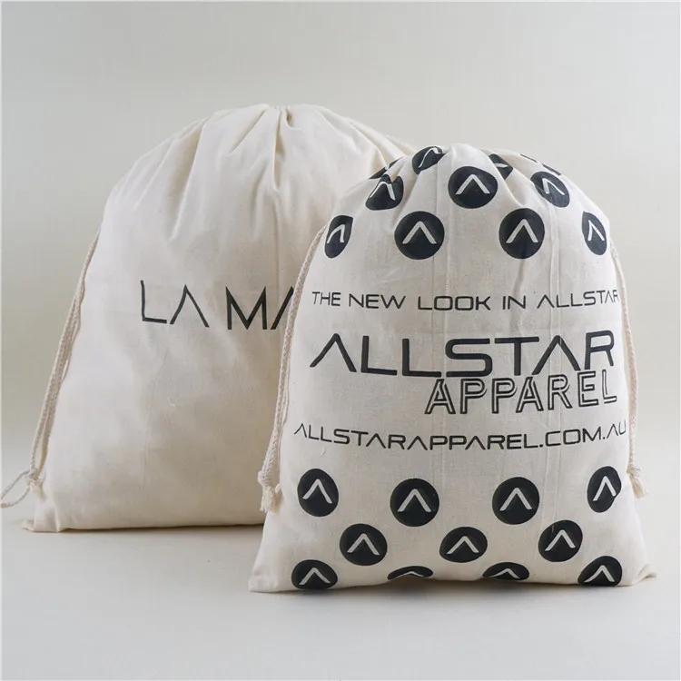 

Custom Small Drawstring Cotton Bag With Logo