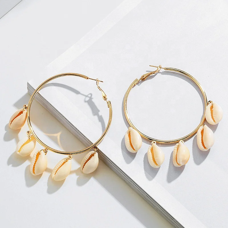 

Bohemian Seashell Drop Dangle Earrings Tassel Earrings Gift For Women Girls