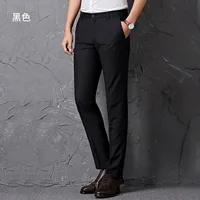 

2019 hot sale mens suits pants formal business latest black color dress trousers for men