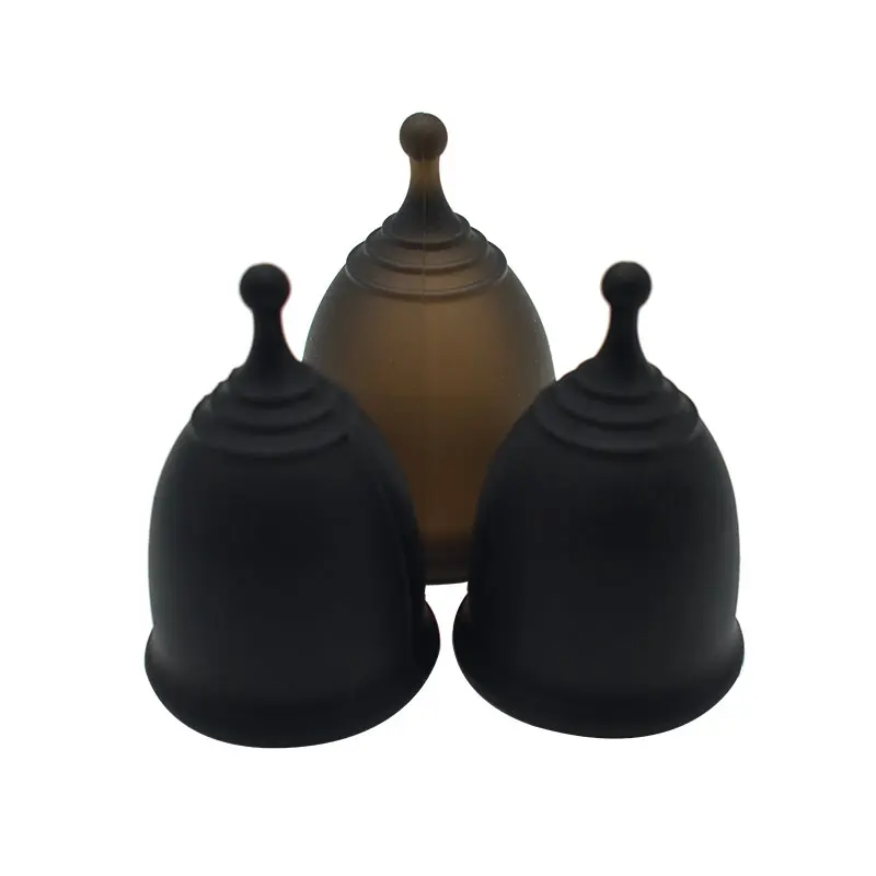 

Premium Silicone Reusable Period Cup Black Menstrual Cups, Customized