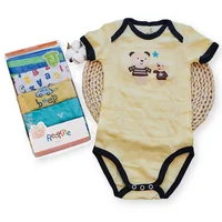 

Redkite 5PCS Random Design 100% Cotton Cute Pattern New Born Baby Bodysuits Clothes