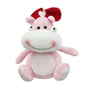 Pop Sales Small Handmade Plush pink Bear with Bow