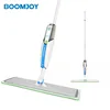 Boomjoy hand press 360 swivel bigger aluminum plate spray mop home cleaning mop with spray bottle