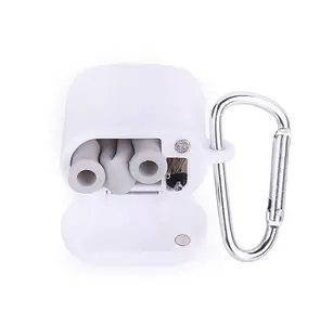 Image of Reusable White Container Sets Silicone Collapsible Drinking Straw with 1 Brush