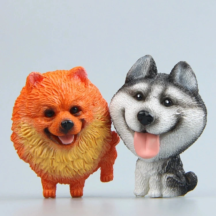 

Custom Animal Fridge Magnet, Polyresin Resin Refrigerator Magnet - Dog Head