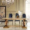 Modern Appearance Famous Designer Black White Mirror Glass MDF Dinning Table Set Dining Table Base