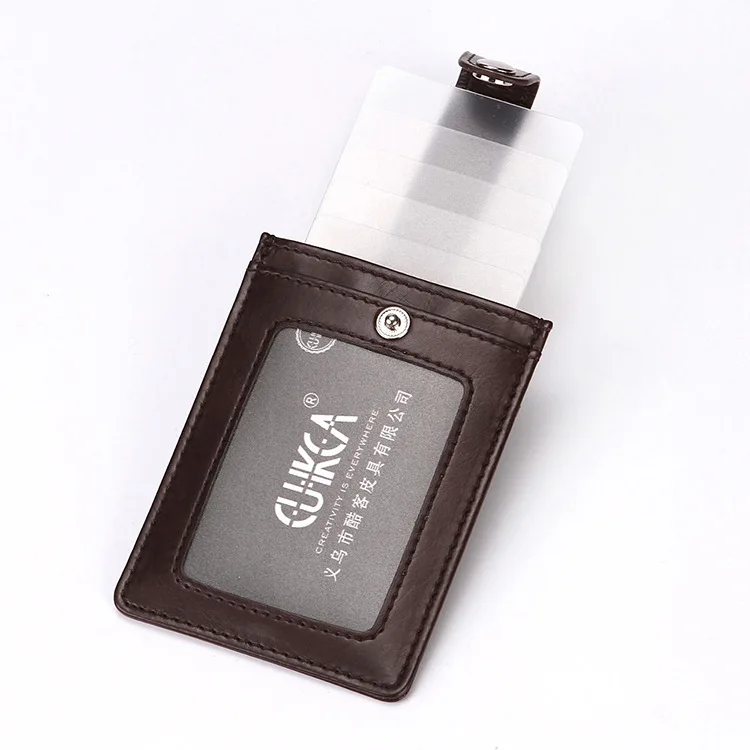 

RFID blocking pull type laminated PU card holder pocket