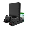 Vertical Cooling Stand Charging Stand for Xbox One/Xbox One S/Xbox One X Console Controllers with two Batteries and Game Storage