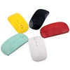 high quality good price 2.4G thin customized color logo printing portable optical USB office wireless mouse for desktop laptop
