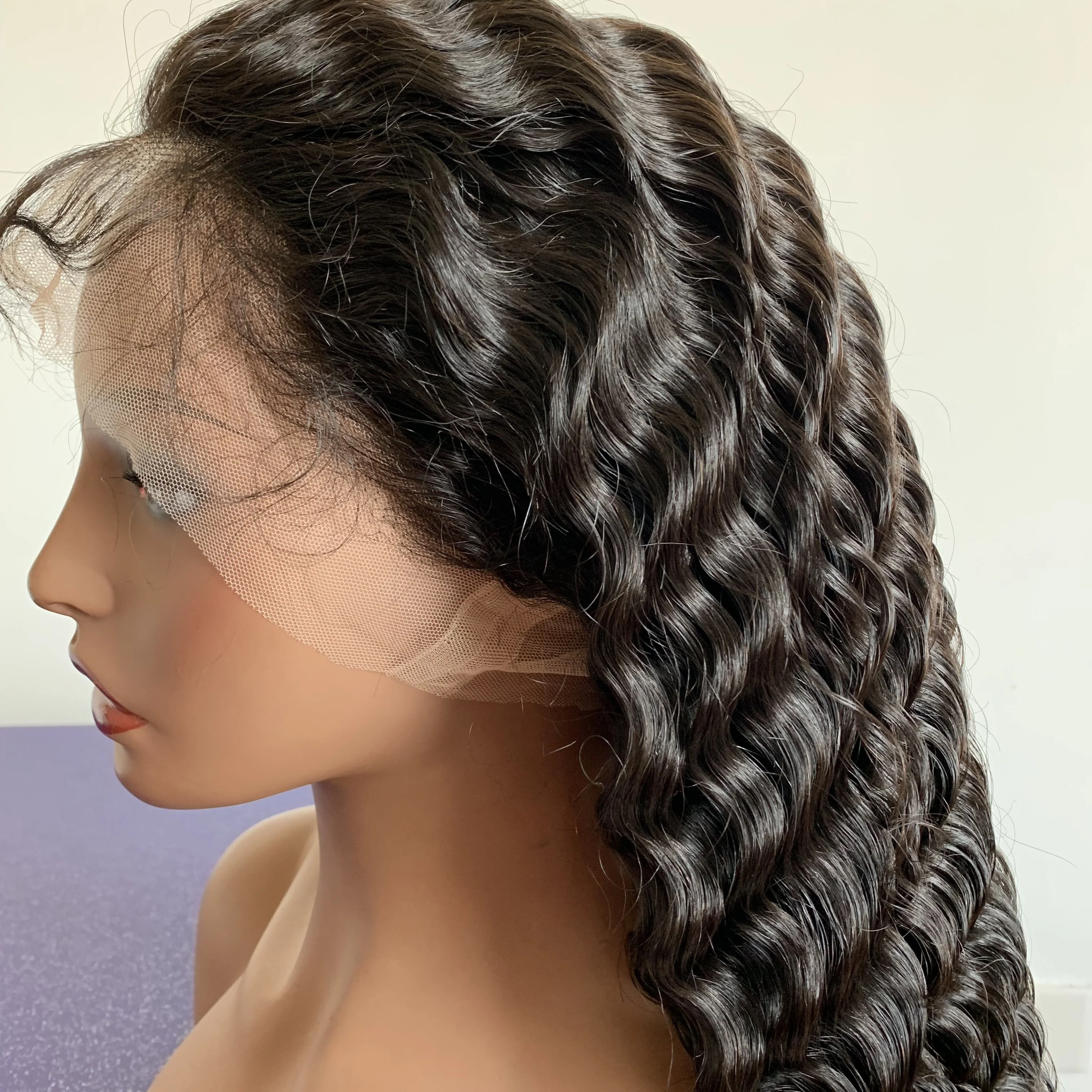 

9A Transparent Full Lace Wig For Black Women Indian Virgin Hair Full Lace Wig Transparent Lace With Baby Hair
