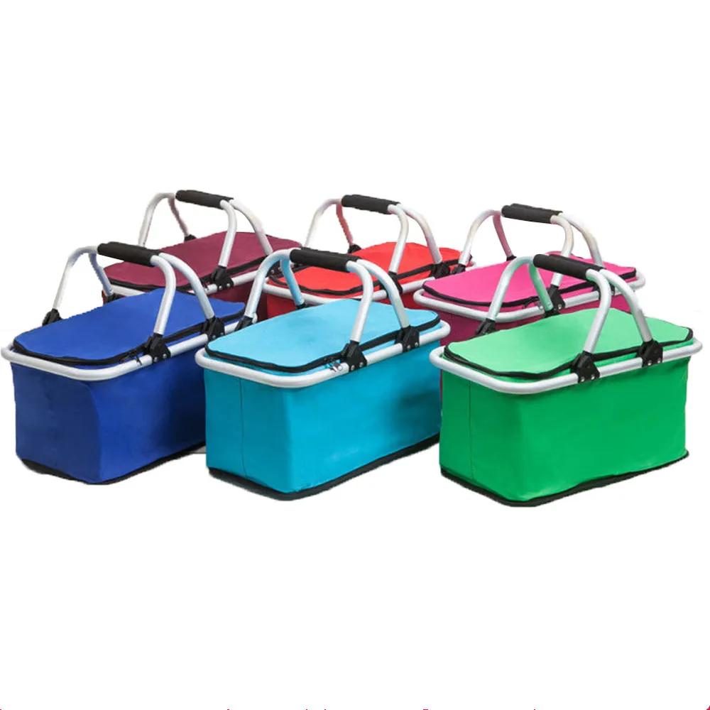 

High Quality 600D 32ML Wholesale Insulated Lunch Picnic Cooler Foldable Bag, Blue,green,red and others