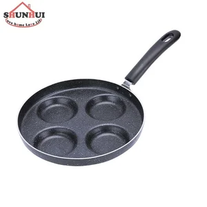 4-Cup Egg Fry Pan Aluminum Egg Frying Pan For Gas And Electric Stove Tops Nonstick 4 Egg Fry Pan
