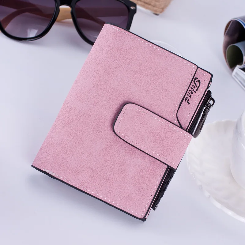 

Short PU Leather Coin Purse Multi Card Holder Wallet Fashion Women Cheap Clutch Purse