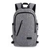 waterproof fabric fashion trendy business backpack with code lock leisure anti theft laptop bag with USB charging port travel ba