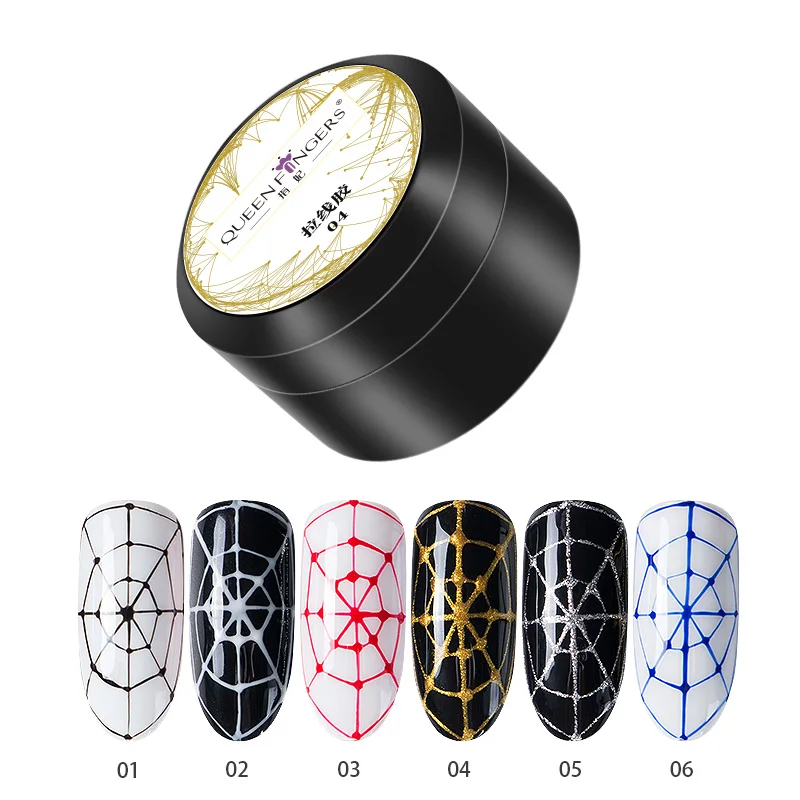 

Nail Art Liner Wire Drawing Uv Spider Gel, 6 colors