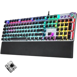 Mixed Light Plating Punk Mechanical Gaming Keyboard