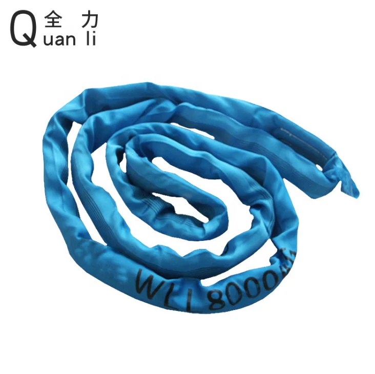 
3T(1T-500T) Polyester soft endless Round Webbing lifting Sling/Round sling/endless round sling 