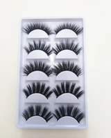 

5 pairs in 1 lashes book 3D faux mink eyelashes customized packing