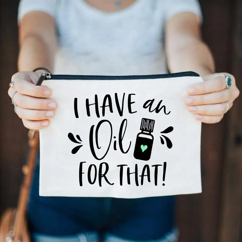 

makeup bag logo, Essential Oil Bag, Natural,white or can be customized