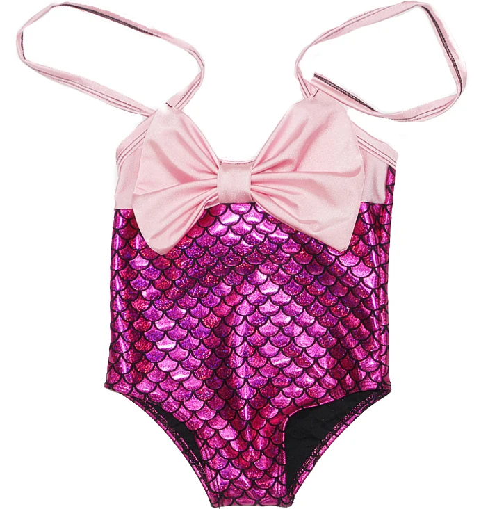 

Little Girls Mermaid Swimming Princess Bikini Swim Bathing Suit for 1-6T, Pink,blue,green,rose red,rainbow