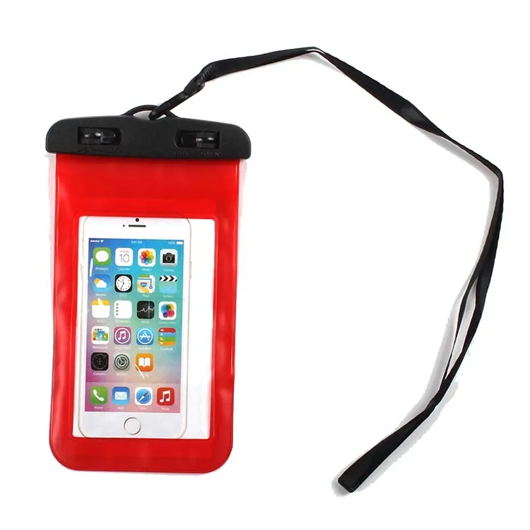 Deepwater Cell Phone Waterproof Case,PVC Waterproof Phone Case For iPhone 6 Plus,Mobile Cell Phone Waterproof Pouch