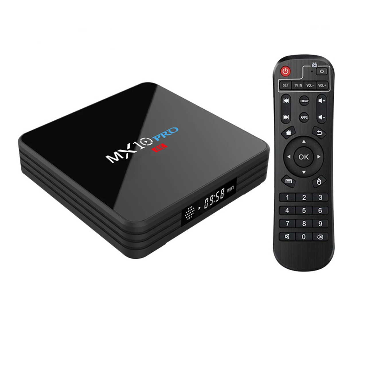 

Asher MX10 Pro 4k Set Top Box Android RK3328 Quad Core 4GB 32GB Android Tv Box Custom Logo