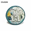 Embroidery POLAR BEAR designs bulk packing patch for clothing
