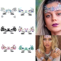 

Face Gems Rave Festival Jewels Stick On Crystals Bindi Rainbow Rhinestone Temporary Tattoo Face Rocks Body Stickers