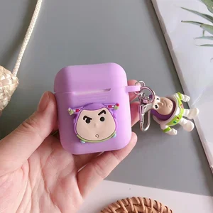 Cute Cartoon 3D Silicone Case AirPods Matching Hook